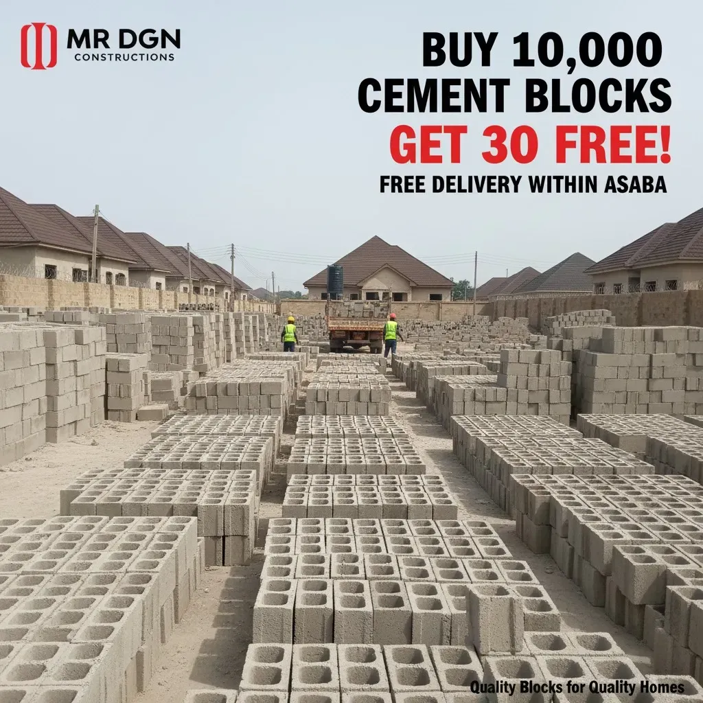 MR DGN 10,000 cement blocks bulk order offer