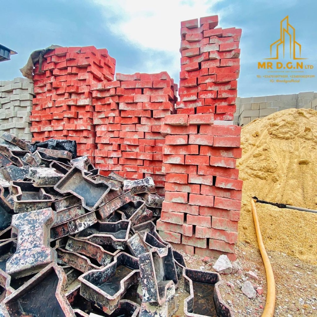 Concrete products at an MR DGN project site